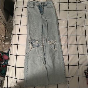 zara size 2 wide leg jeans